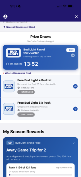 Rewards unlocked — prize draws